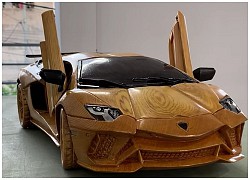 Siêu xe Lamborghini làm từ gỗ của nghệ nhân Việt lên báo ngoại