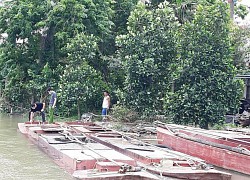 Nam Định: Cảnh sát nổ súng bắt nhóm "cát tặc" trên sông Ninh Cơ