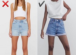 6 kiểu quần short jeans "đánh tụt" style của bạn xuống mức thảm họa