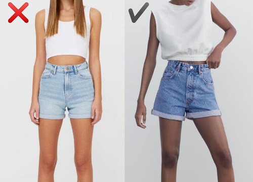 6 kiểu quần short jeans "đánh tụt" style của bạn xuống mức thảm họa