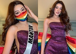 Hoa hậu Khánh Vân diện trang phục cờ lục sắc ủng hộ cộng đồng LGBT