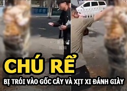 Chú rể bị trói vào gốc cây, xịt xi đánh giày và mù tạt vào người vì phong tục lạ kỳ