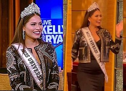 Lộ diện chỉ sau 3 ngày đăng quang, tân Miss Universe đã khiến dân tình ngã ngửa vì bụng bèo nhèo, có "em mỡ" khác xa lúc thi