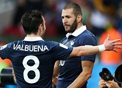 Phản ứng của Valbuena khi Benzema trở lại tuyển Pháp