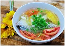 Quá ngon miệng với tô canh cá nấu thơm