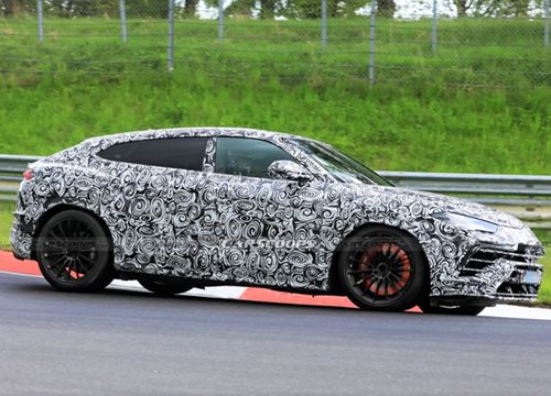 Siêu SUV Lamborghini Urus đời mới xuất hiện tại đường đua Nurburgring