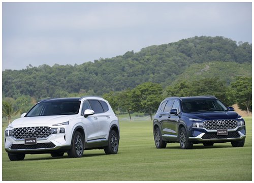 Tút lại "nhan sắc", giá lăn bánh của Hyundai Santa Fe 2021 tăng bao nhiêu?