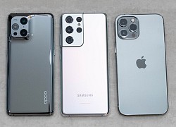 Oppo Fine X3 Pro đọ dáng cùng iPhone 12 Pro Max và S21 Ultra