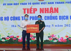 Ủy ban MTTQ Việt Nam TP Hà Nội tiếp nhận hơn 320 triệu đồng ủng hộ phòng chống dịch Covid-19