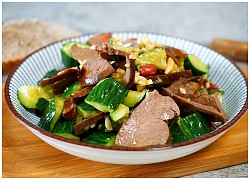 Cách làm món salad tim heo dưa chuột xua tan cái nóng ngày hè oi ả