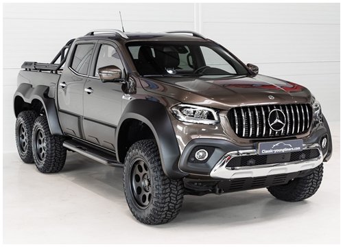 Xe bán tải Mercedes-Benz X-Class độ 6 bánh hầm hố