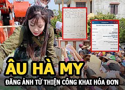 Âu Hà My đăng ảnh làm từ thiện, công khai hóa đơn : &#8220;Minh bạch dù chỉ 1 đồng&#8221;