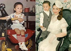 Chồng Hoà Minzy khui lại ảnh "ngày xưa ơi", ai nhìn đều công nhận quý tử Bo nét nào nét đấy y chang bố