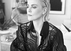 Charlize Theron diện đầm Công Trí trên sóng truyền hình