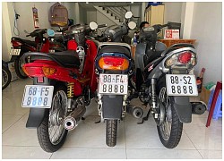 Dàn xe Honda Cub biển tứ quý cực hiếm của dân chơi Sài Gòn