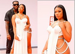 Megan Thee Stallion không mặc nội y, vô tư để bạn trai &#8220;nghịch mông&#8221; trên thảm đỏ