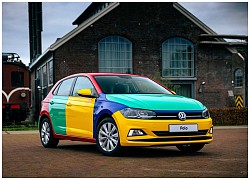 Volkswagen Polo xuất hiện với bộ áo Harlequin đầy sắc màu