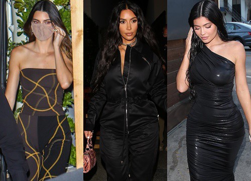 Cả nhà Kardashian lên đồ đen mà sáng bừng khu phố: Kim xuống sắc hẳn vì kín mít, Kylie 3 vòng bốc lửa át cả Kendall