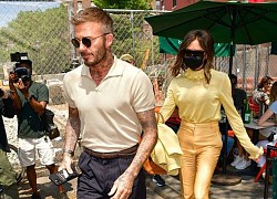 Victoria và David Beckham mix & match phong cách xuân hè