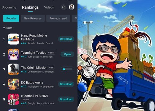 Game Mobile của người Việt làm ra đứng top 1 BXH cổng game nổi tiếng Trung Quốc, vượt qua cả ĐTCL Mobile