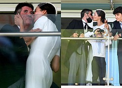 Simon Cowell và bạn gái xinh đẹp "khóa môi" ngọt ngào khi đi xem đua ngựa