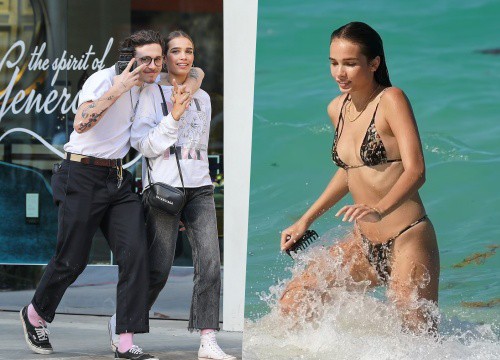 Tình cũ con trai cả nhà Beckham khoe dáng trong bikini, lộ vòng 1 'lép kẹp'