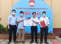 Uỷ ban MTTQ huyện Như Xuân tiếp nhận hơn 400 triệu đồng ủng hộ phòng, chống dịch COVID-19