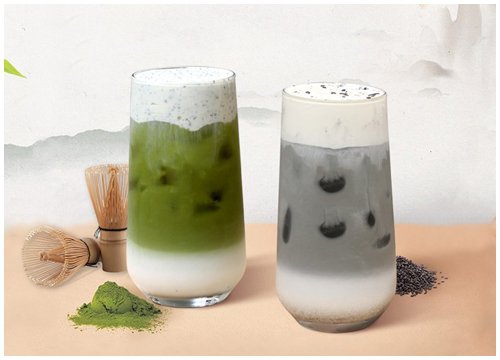 2 cách làm mè đen latte kem sữa và matcha mè đen kem sữa chuẩn vị Gongcha