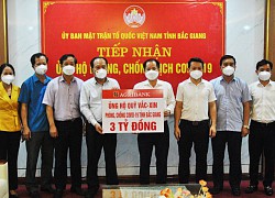 Agribank Chi nhánh tỉnh Bắc Giang, Bắc Giang II: Ủng hộ 3 tỷ đồng cho Quỹ Vắc - xin phòng Covid-19