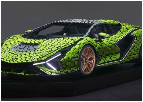 Cận cảnh siêu xe Lamborghini Sian mô hình làm từ 400 nghìn mảnh ghép Lego