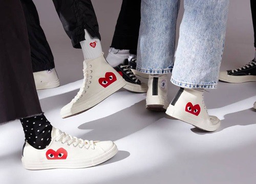 Converse x CdG Play ra mắt hai màu giày mới