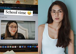 Hà Tăng thành sinh viên học online, nhan sắc con dâu nhà tỷ phú qua camera máy tính như thế nào mà dân tình tròn mắt?