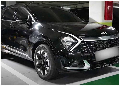 Kia Sportage đời mới lần đầu lộ diện ngoài đời thực: To, hầm hố hơn hẳn trên ảnh