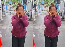 Người phụ nữ cố tình lao xe vào khu vực phong tỏa, không đeo khẩu trang, hét lớn: 'Đường về nhà quen thuộc của người ta mà cấm gì'