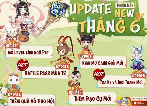 Thục Sơn 4D tung Big Update tháng 6 cực hoành tráng, tặng game thủ Giftcode giới hạn, vào nhận ngay kẻo hết!