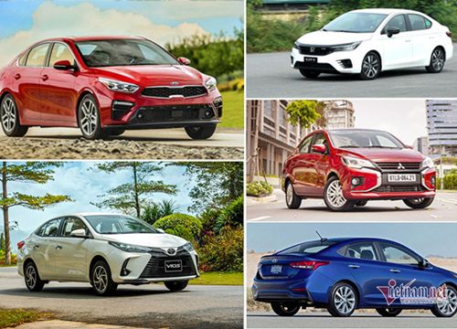 Xe sedan bán chạy tháng 5: Cuộc 'lật đổ' của Toyota Vios