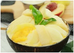 Cách làm bingsu (đá bào) đào mát lạnh, ngọt ngào đơn giản tại nhà