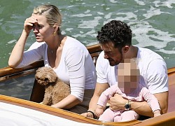 Orlando Bloom và Katy Perry bế con du lịch Venice