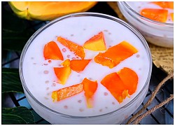 2 cách làm chè đu đủ bột báng cốt dừa và chè đu đủ lê sữa tươi thơm ngon