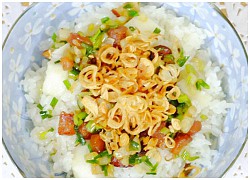 Xôi sắn nóng hổi cho bữa sáng