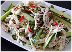 Cách làm salad thịt gà dưa chuột cực ngon cho bữa cơm