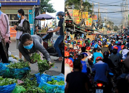 Chợ tự phát ở TP.HCM vẫn đông sau lệnh dừng hoạt động