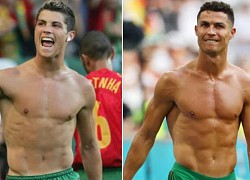 Choáng với màn lột xác ngoạn mục của Ronaldo sau 17 năm: Anh chàng từng bị chê gầy nhẳng giờ đã có 6 múi sầu riêng "thơm phức"