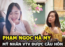 Phạm Ngọc Hà My &#8211; Mỹ nhân VTV tặng hoa cho tổng thống Donald Trump được cầu hôn trên máy bay