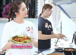 Ngọc Trinh ra vlog nấu ăn, dân mạng soi chiếc chảo 'như đồng nát'