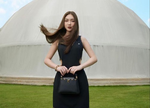 Xem show Louis Vuitton kiểu Chloe Nguyễn: Diện nguyên set LV, bao trọn Dome 360 Theater lớn nhất Việt Nam