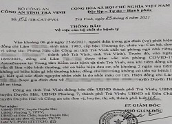 Công an Trà Vinh thông tin trường hợp thượng úy tử vong tại nhà riêng