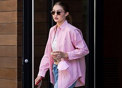 Siêu mẫu Gigi Hadid sang chảnh đi uống cafe cùng bạn bè