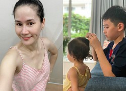 Thân Thúy Hà 'trốn dịch' trong biệt thự ngập hoa