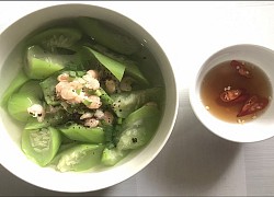 Cách nấu canh mướp nấu tép ngọt mát, đơn giản, đúng vị miền quê